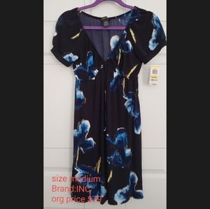 Navy INC mini Summer dress with front tie